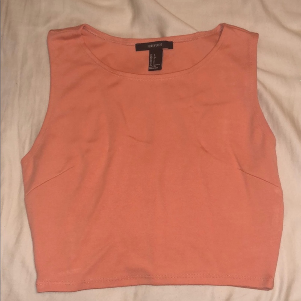 Coral crop top